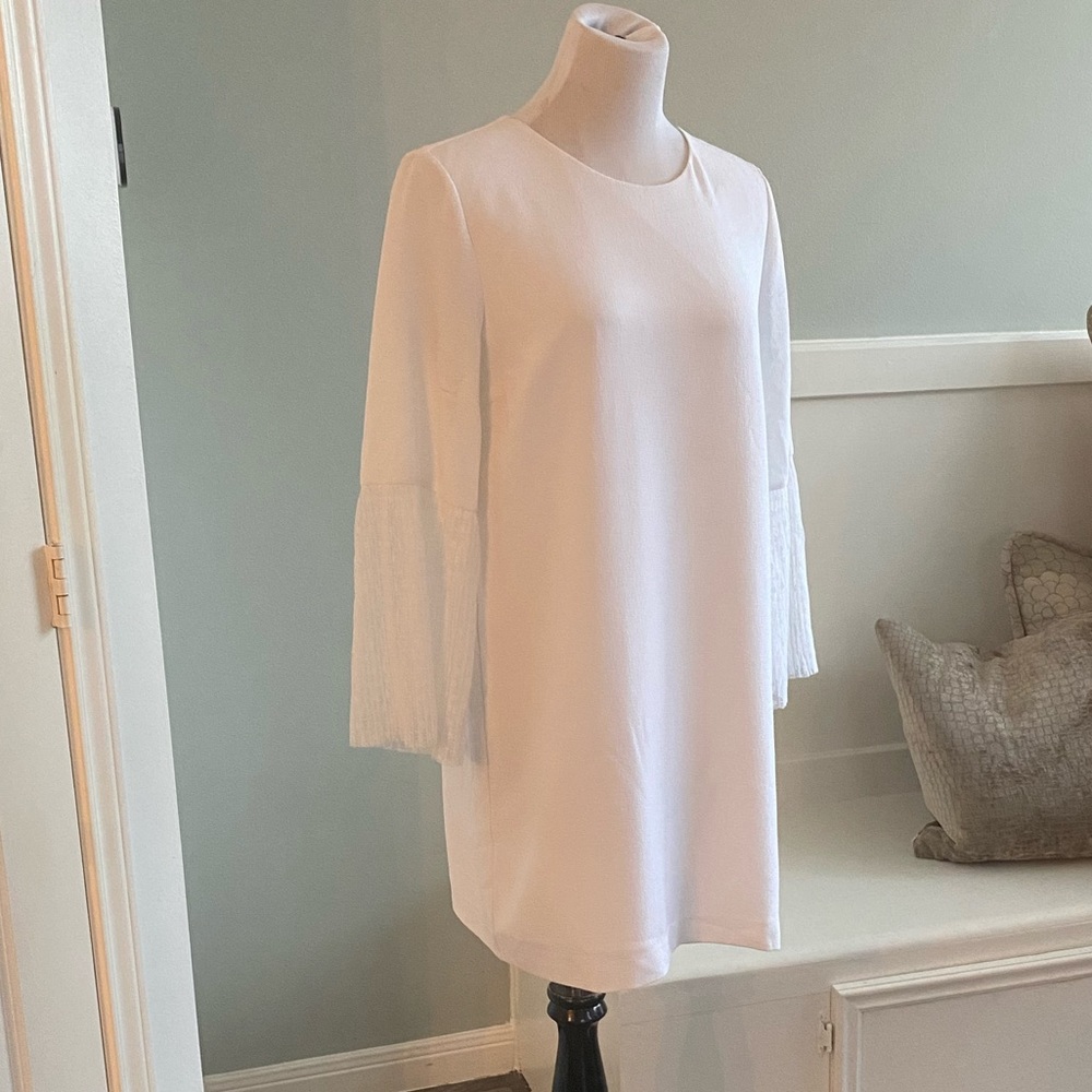 ZARA White long sleeve dress